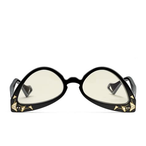 gucci inverted cat glasses|Gucci cat eye prescription glasses.